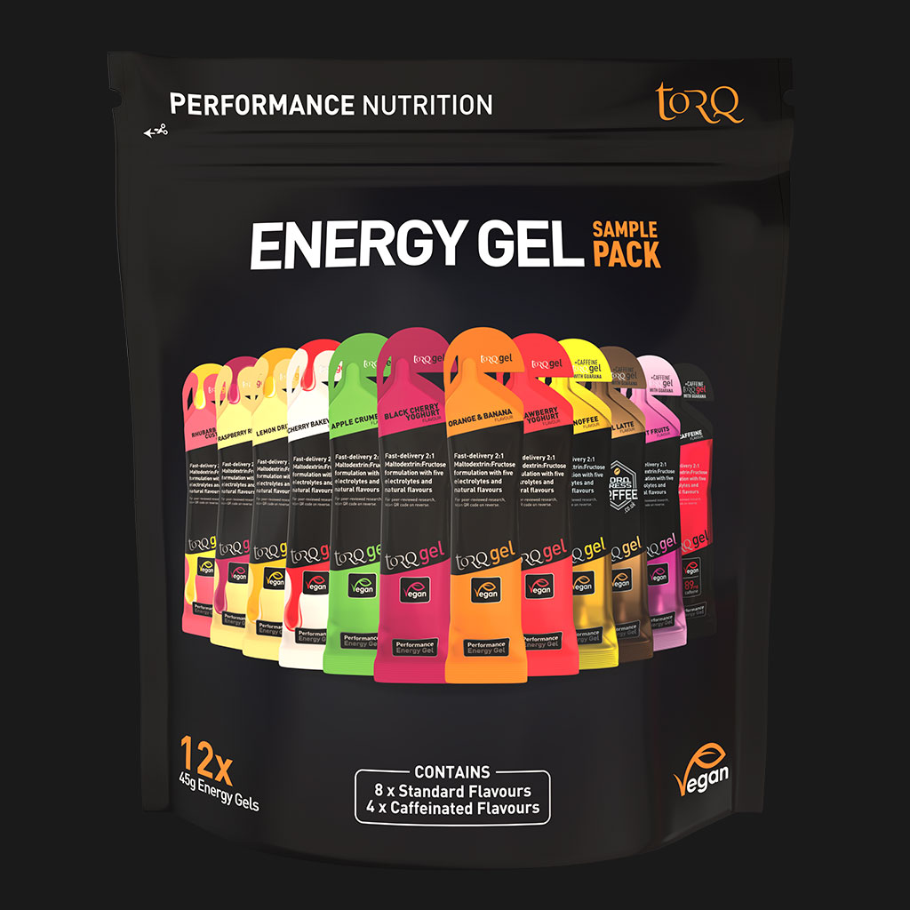 TorQ Fitness TORQ 12 Energy Gel Sample Pack | Extra 10% off with our exclusive code ’AFCB10’ | FREE Delivery on ALL UK orders 